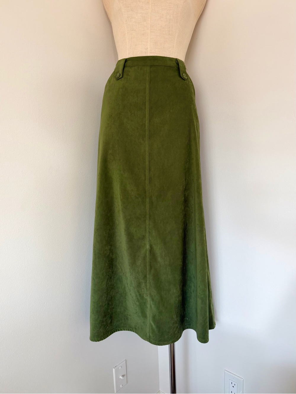 Chadwicks Olive Green Maxi Skirt